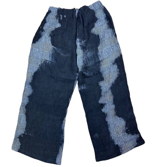 Kedziorek cropped black gray tie dye pants lagenlook Euro size 44 US XL - Picture 2 of 4